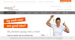 Desktop Screenshot of diebels.nl