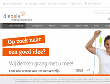 Tablet Screenshot of diebels.nl
